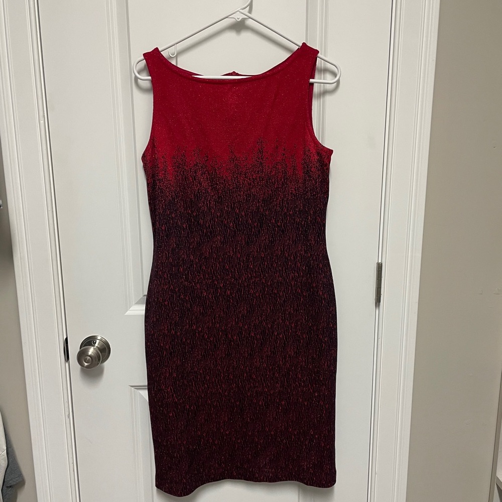 Black and red dress with sparkles